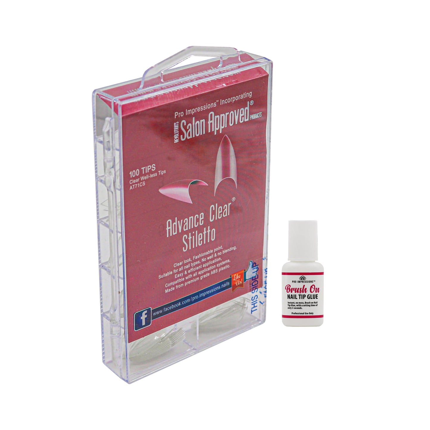Advance Clear® Stiletto Nail Tips (AKA Almond)