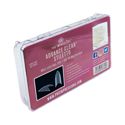 Advance Clear® Stiletto Nail Tips (AKA Almond)