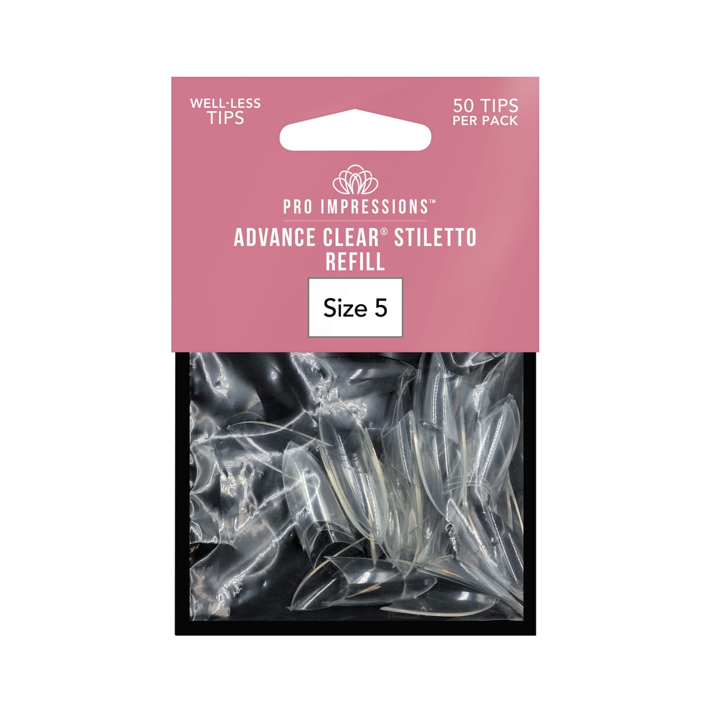 Advance Clear® Stiletto Nail Tips (AKA Almond)