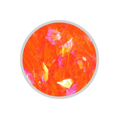 Iridescent Fluorescent Orange Flakes - 1g