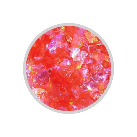 Iridescent Fluorescent Pink Flakes - 1g