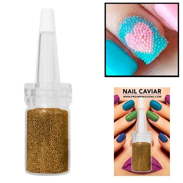 Gold Nail Beads - 14g