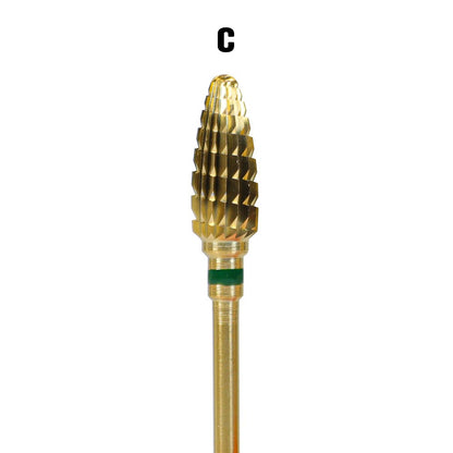 Gold Carbide - Large Cone E-File Nail Drill Bit
