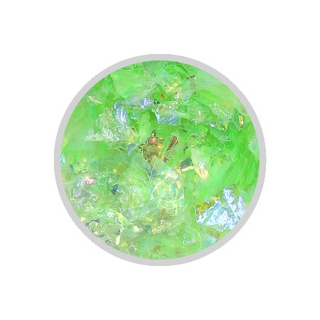Iridescent Green Flakes - 1g
