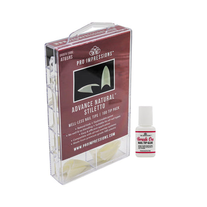 Advance Natural® Stiletto Nail Tips (AKA Almond)