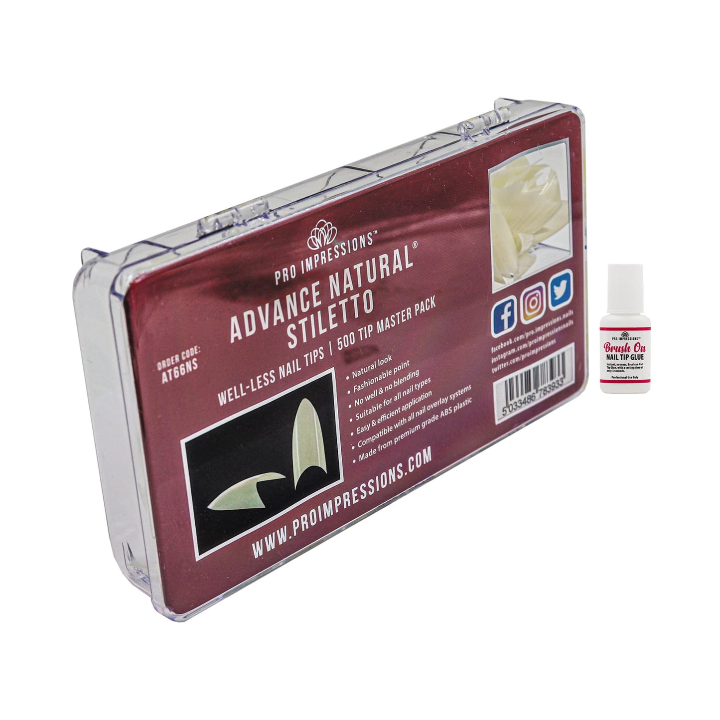Advance Natural® Stiletto Nail Tips (AKA Almond)