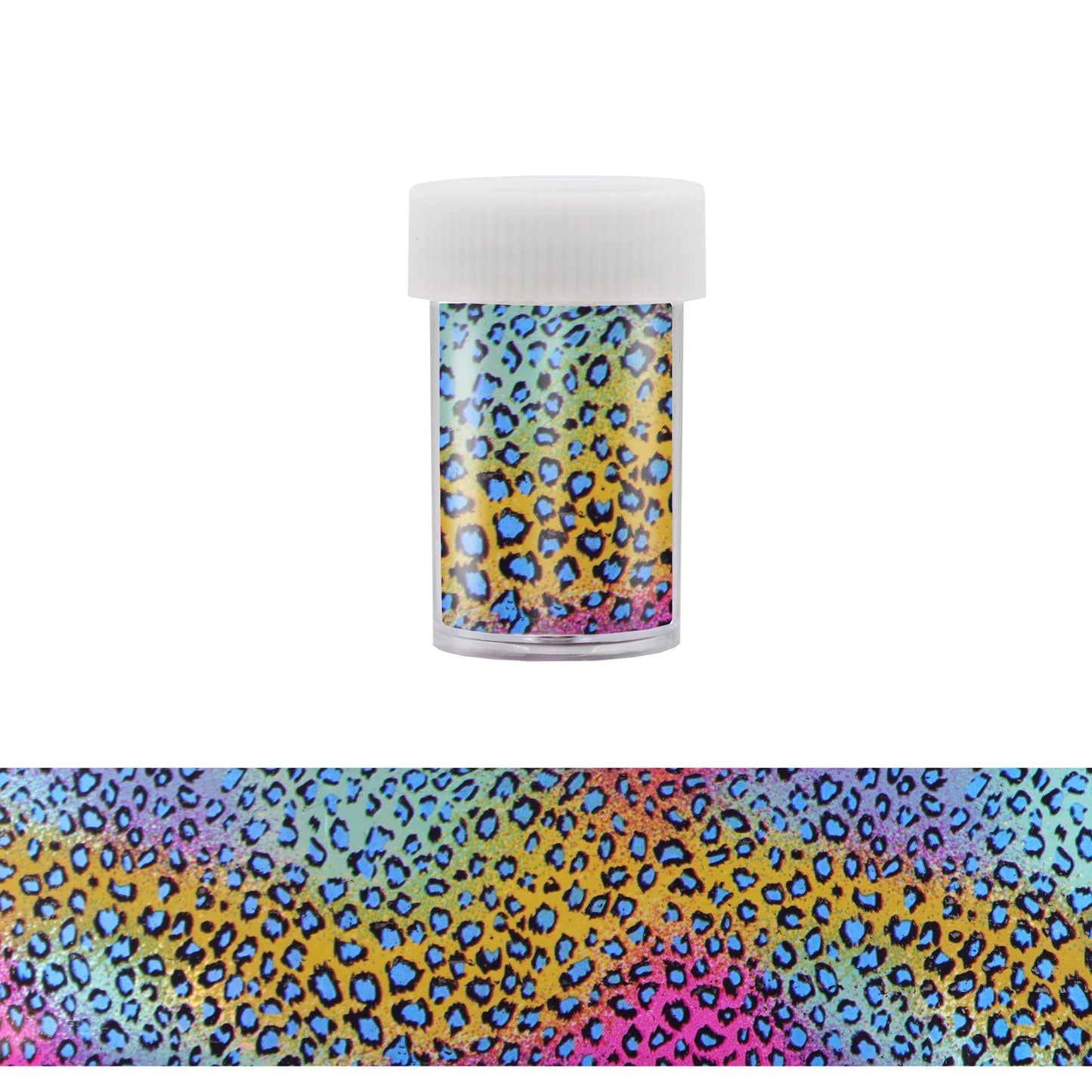 Nail Art Transfer Foil - Rainbow Cheetah