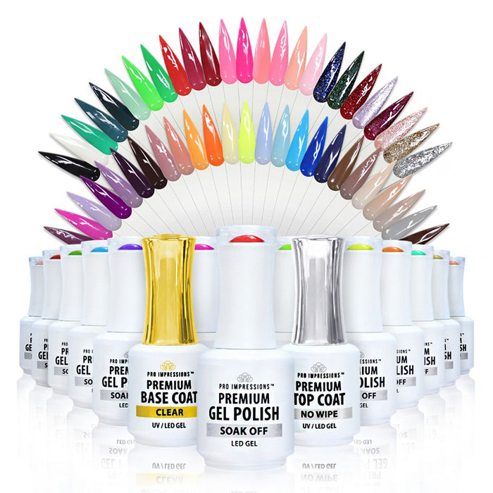 Ultimate Gel Polish Salon Collection - 151 Colours + FREE 280W LED Lamp, Base & Top Coat