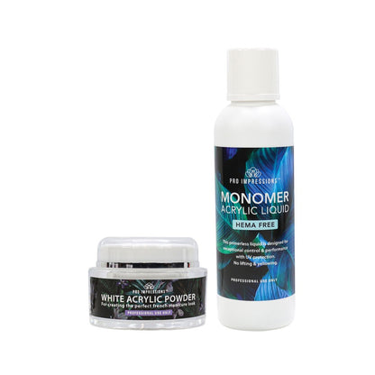 White Acrylic Powder - (Various Sizes)